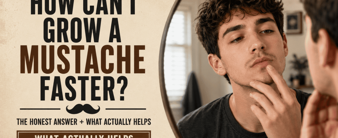 How Can I Grow a Mustache Faster? (The Honest Answer + What Actually Helps)