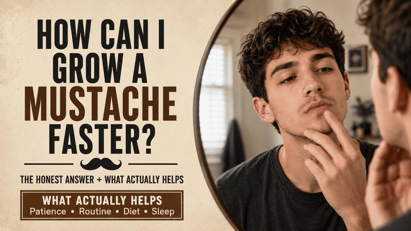 How Can I Grow a Mustache Faster? (The Honest Answer + What Actually Helps)