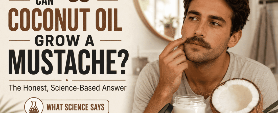 Can Coconut Oil Grow a Mustache? (The Honest, Science-Based Answer)