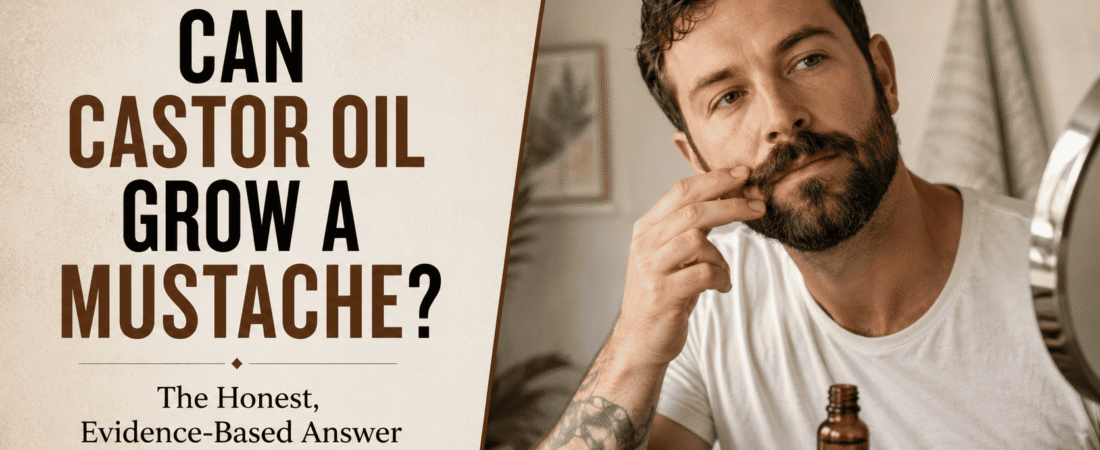 Can Castor Oil Grow a Mustache? (The Honest, Evidence-Based Answer)