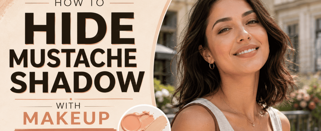 How to Hide Mustache Shadow With Makeup (The Color-Correcting Trick)
