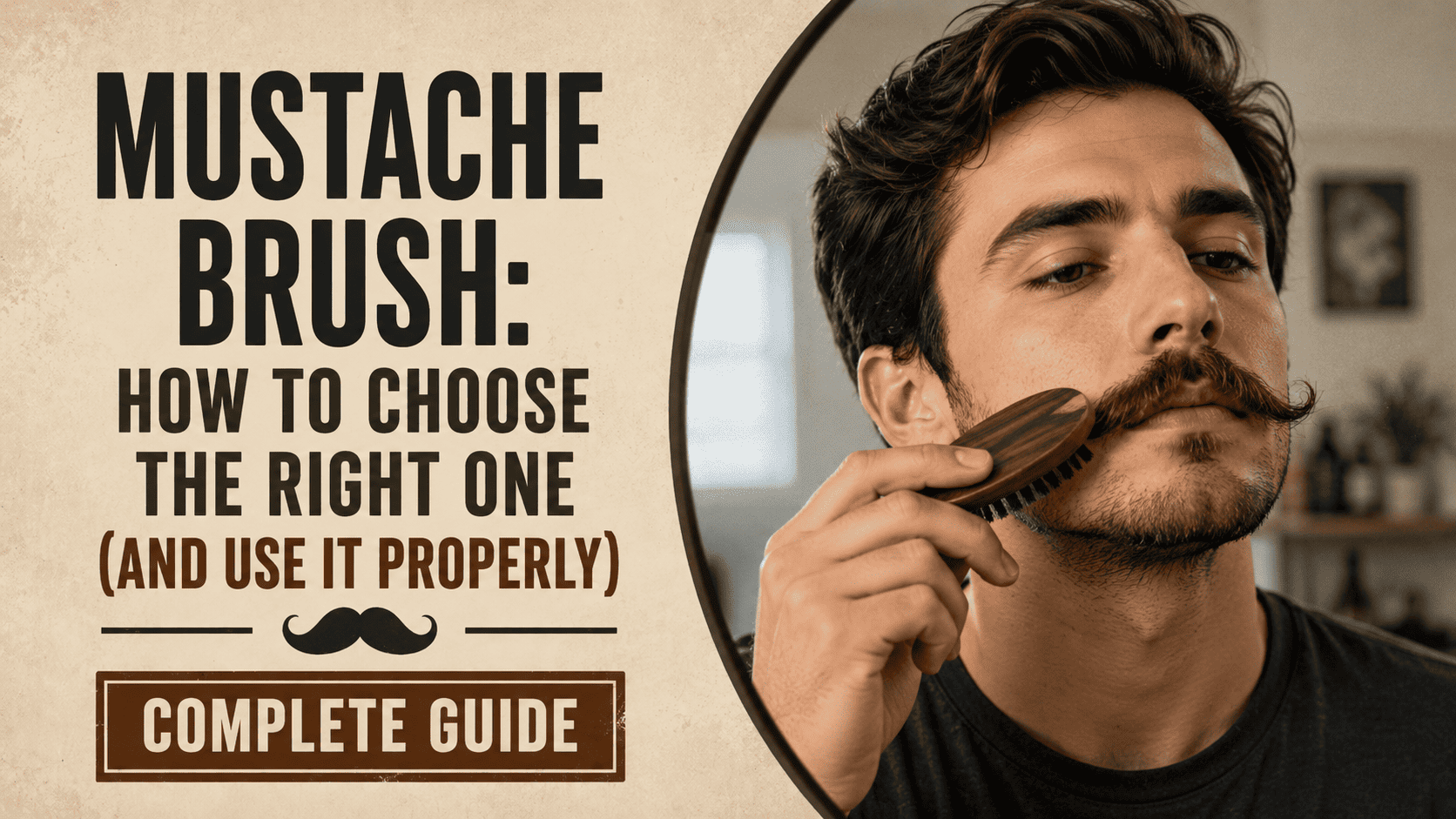Mustache Brush: How to Choose the Right One (and Use It Properly)