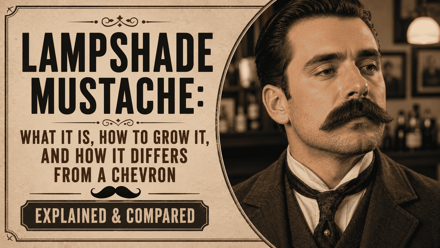 Lampshade Mustache: What It Is, How to Grow It, and How It Differs From a Chevron