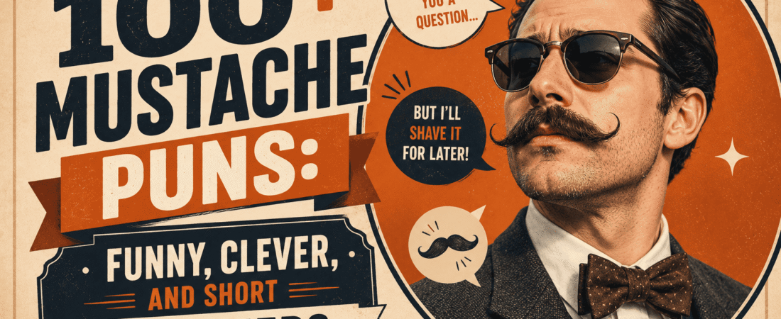 100+ Mustache Puns: Funny, Clever, and Short One-Liners