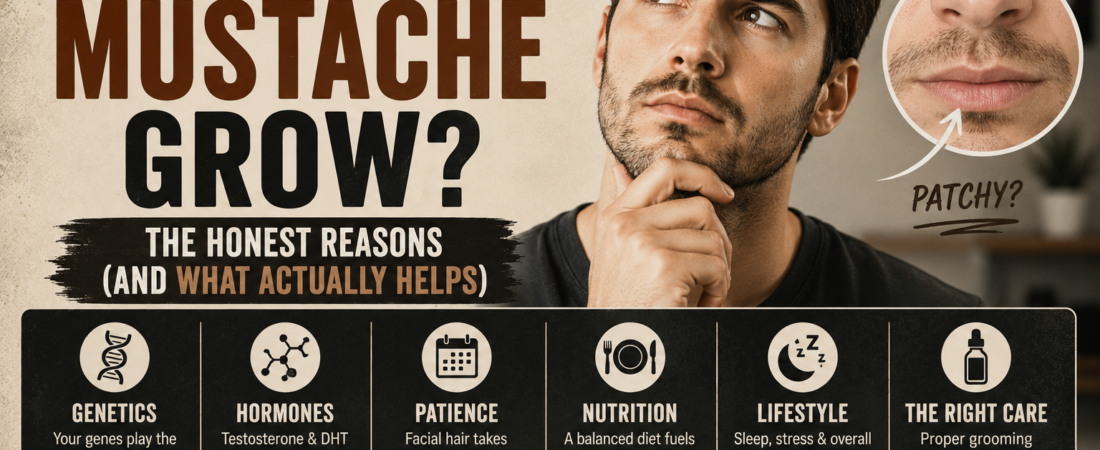 Why Won’t My Mustache Grow? The Honest Reasons (and What Actually Helps)