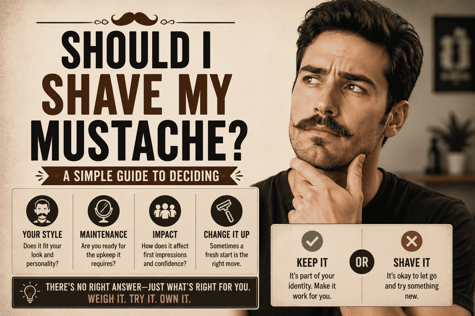 Should I Shave My Mustache? A Simple Guide to Deciding